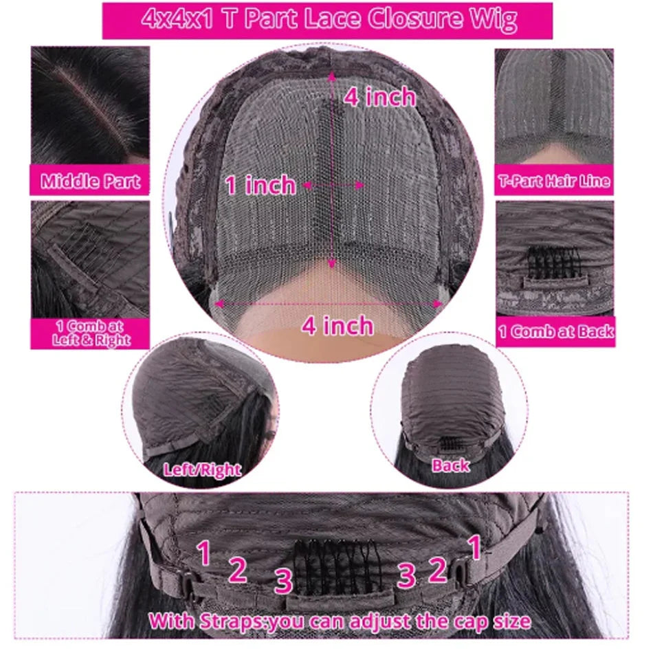 16 Inch Loose Water Wave Malaysian 13x4 Lace Front Wig Short Bob Wet & Wavy Glueless 4x4 Closure