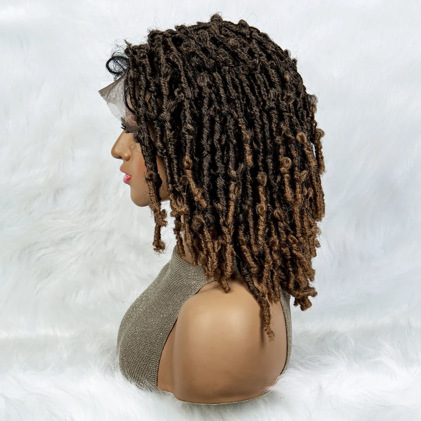 Lightweight Curly End Box Braids Wig | Lace Front