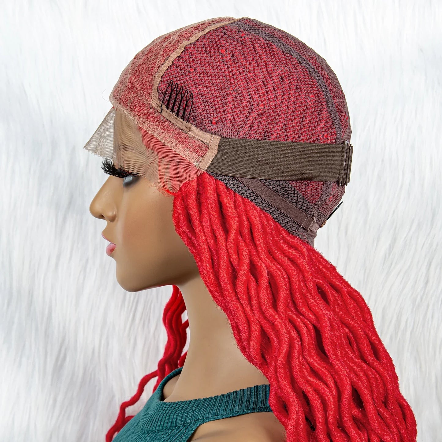 Braided Wig with Lambswool Curls | Transparent Full Lace Front