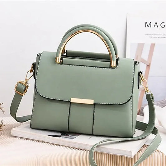 New Fashion Women's Crossbody Shoulder Bag | PU Leather Female Flap Messenger Bag (Small Handbag & New Purse Clutch)