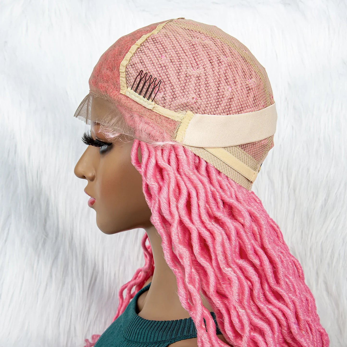 Braided Wig with Lambswool Curls | Transparent Full Lace Front