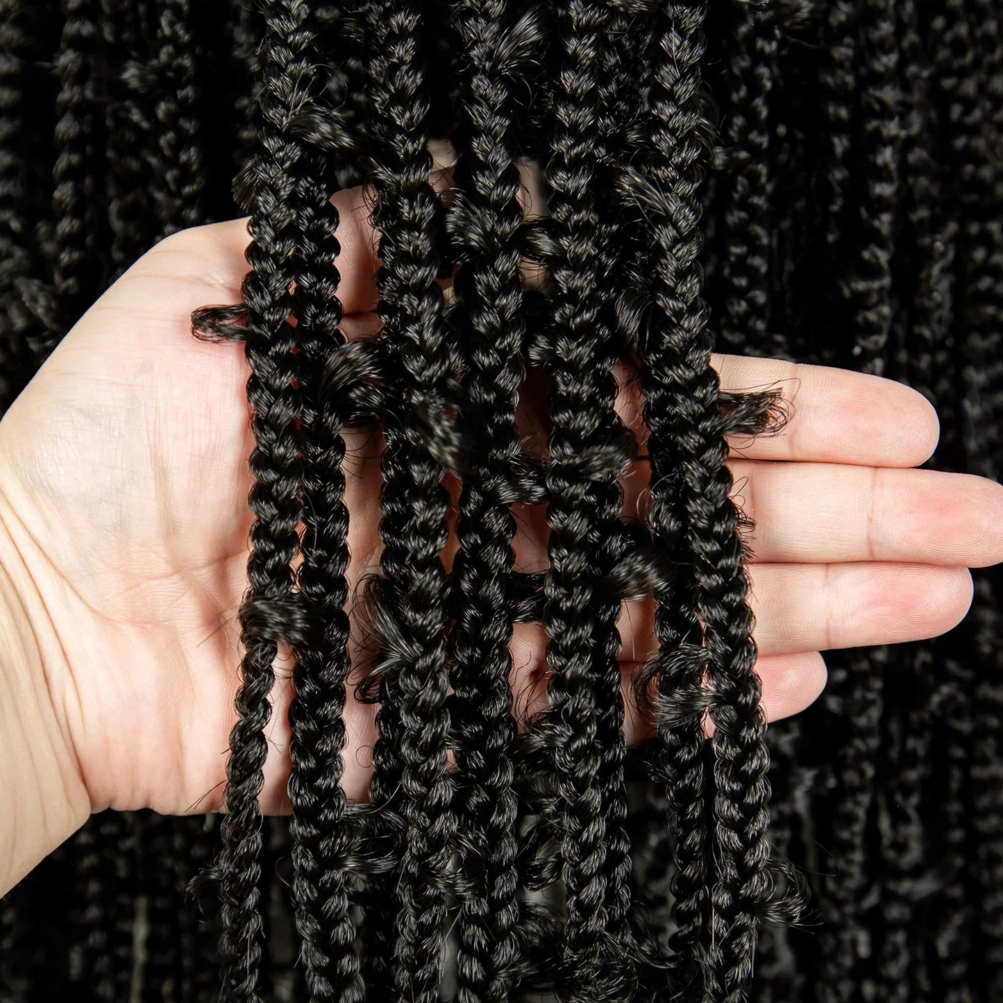 Kima Butterfly Crochet Box Braided Wigs Synthetic Cornrow Full Lace Wig Dreadlocks Wig Crochet For Black Women