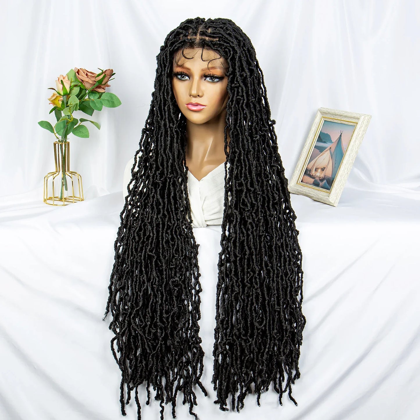 Faux Locs & Dreadlocks Braided Wig | Full Lace Front | Baby Hair | African Inspired