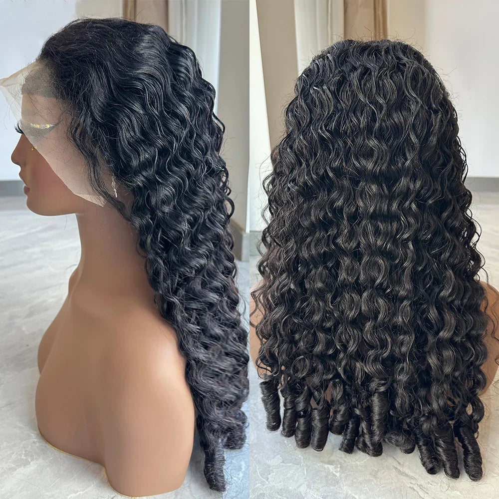 Burmese Curly HD Lace Frontal Wig | 12A Brazilian Remy Hair | 200% Density