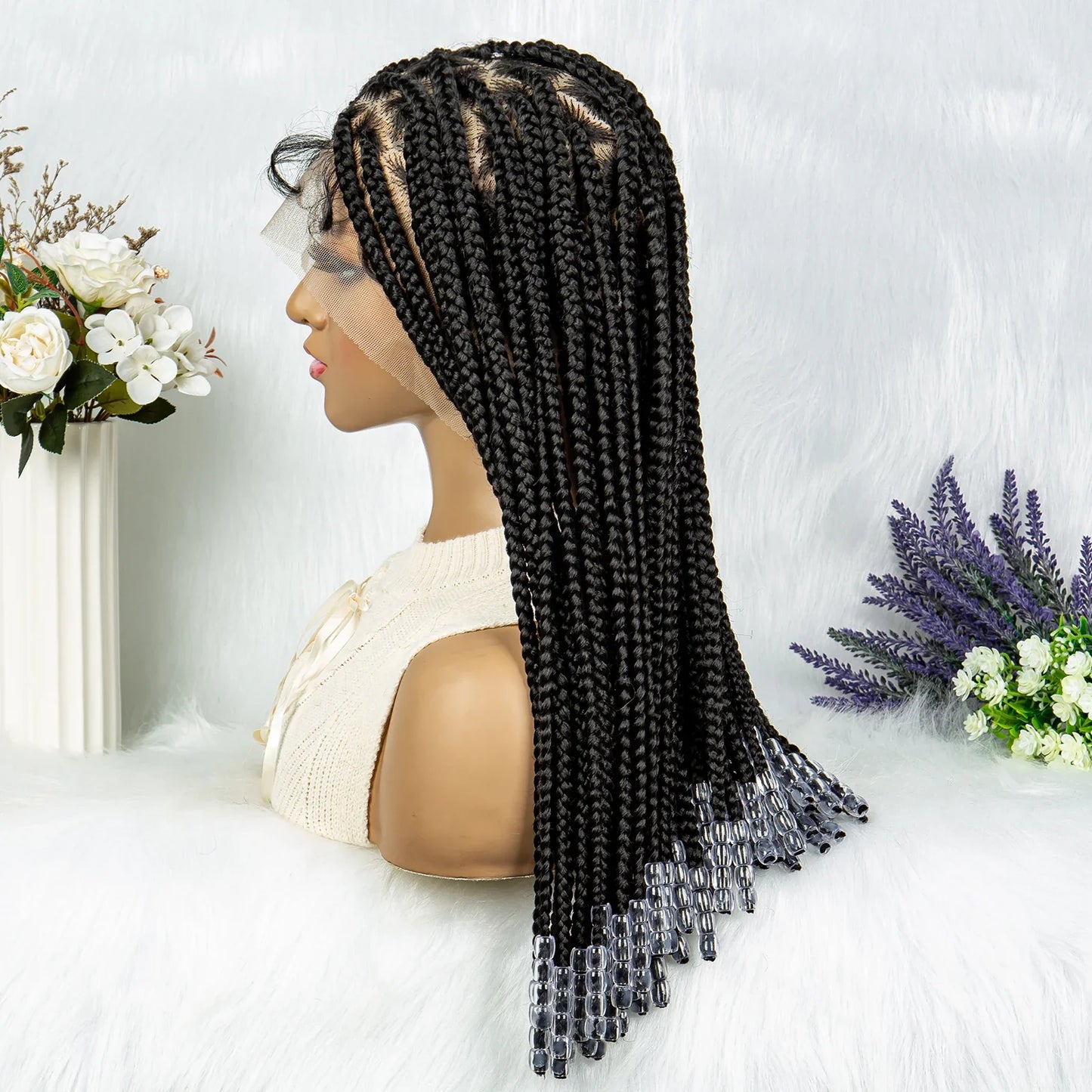 KIMA HD Full Lace Cornrow Braided Wig for Black Women