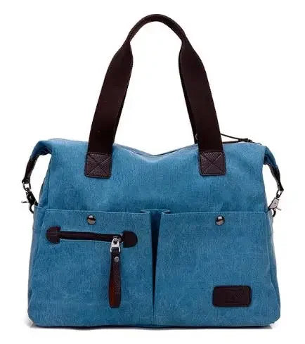 New Arrive Women's Vintage Canvas Messenger Bag | Large Casual Tote Handbag & Crossbody Shoulder Bag for Ladies (Travel Bag)