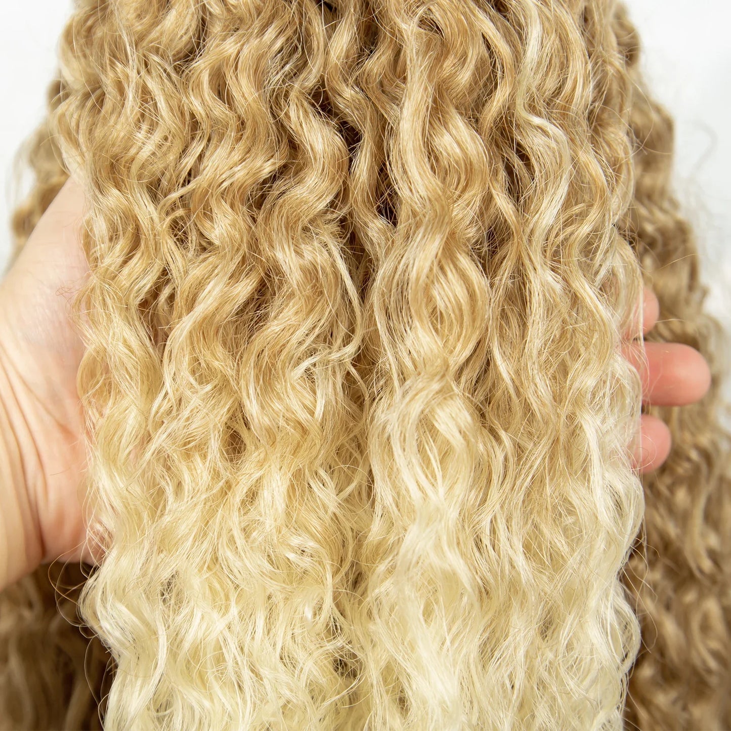 Kima Synthetic Cornrow Braided Wig | 13x4 Lace Front | Ombre Ponytail | Curly Braids | Black Women