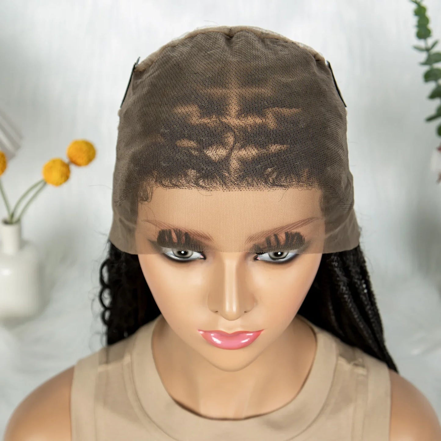 HD Transparent Boho Box Braids Wig | Full Lace | Knotless | Black Women & Girls