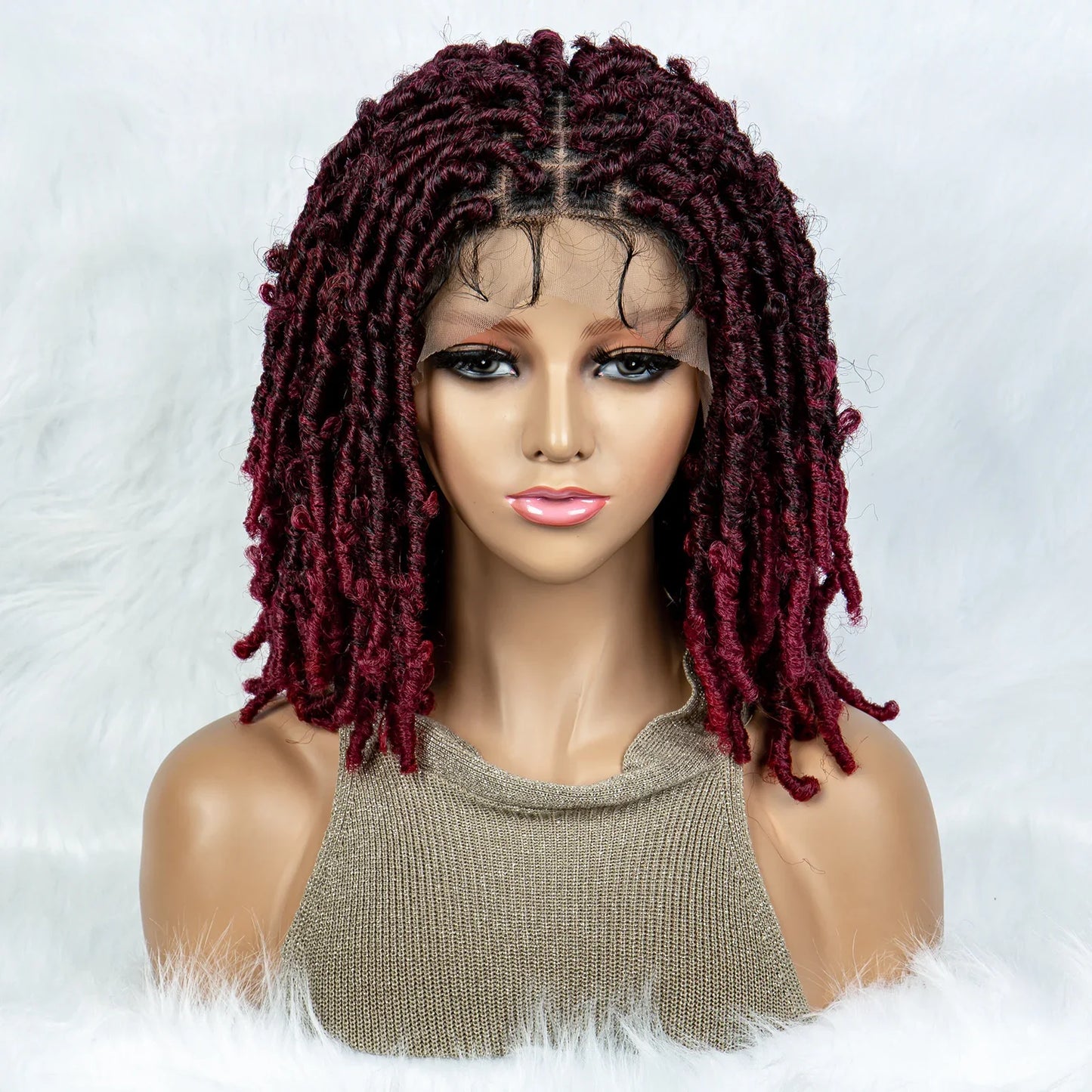 Lightweight Curly End Box Braids Wig | Lace Front