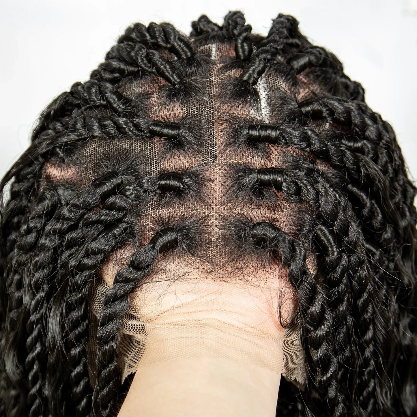 Braided Wigs Knotless Synthetic Box Braided Wigs Full Lace Curly Dreadlocks Wigs Long Length Hair Wig for Black Women