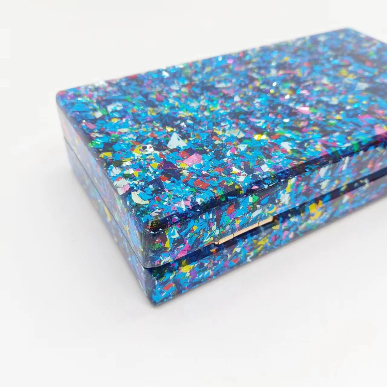 New Hot Sale Acrylic Shell-Shaped Clutch Bag | Women's Designer Evening Party Purse & Cute Birthday Gift (Blue Shoulder Bag)