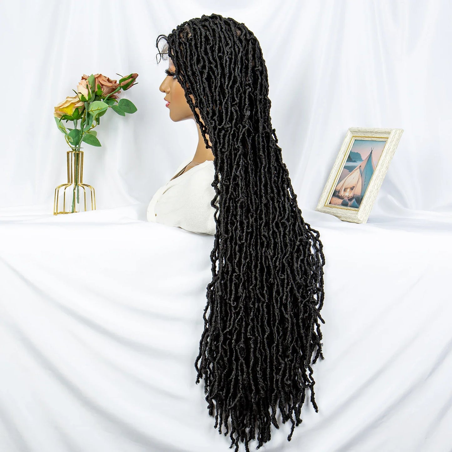 Faux Locs & Dreadlocks Braided Wig | Full Lace Front | Baby Hair | African Inspired