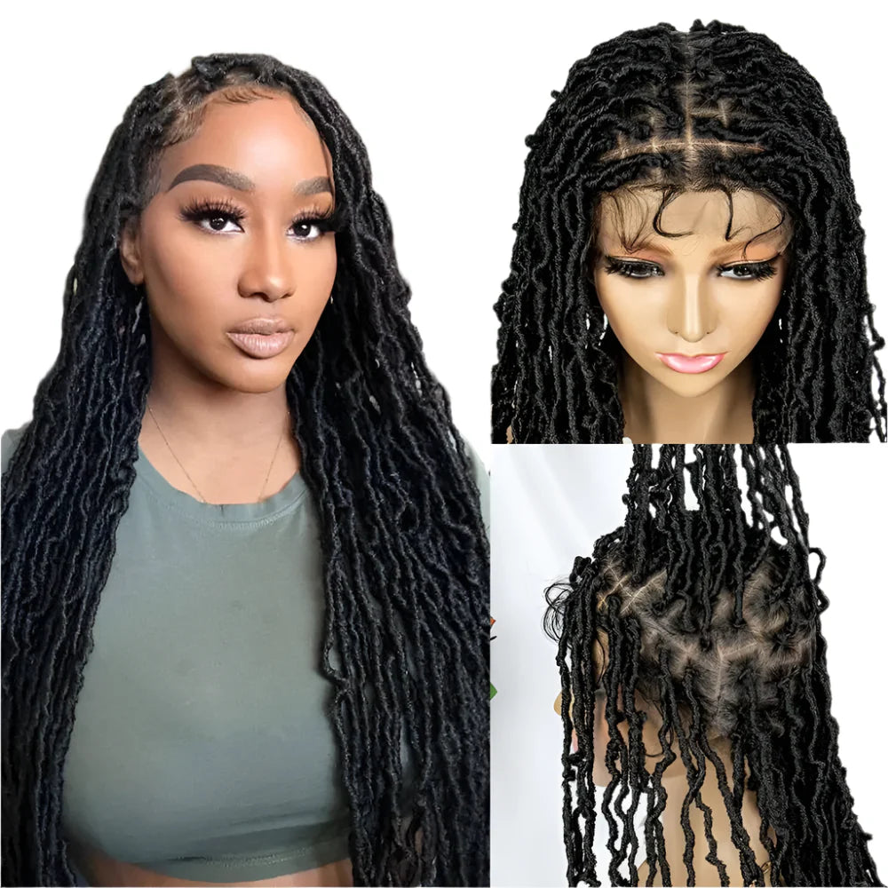 Faux Locs & Dreadlocks Braided Wig | Full Lace Front | Baby Hair | African Inspired