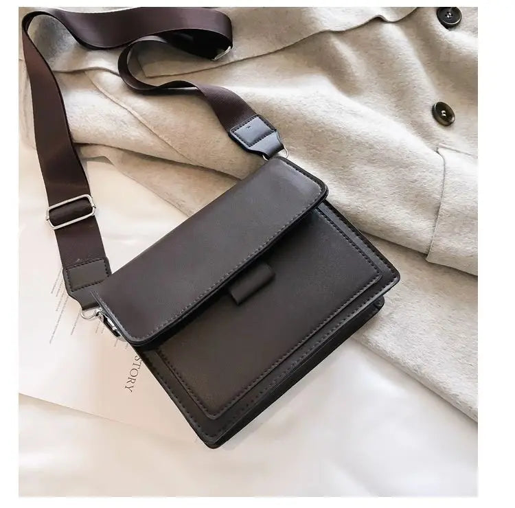 Fashion Brand Women's Small Crossbody Bag | Lightweight PU Leather Messenger Bag (Flap Handbag Purse, Summer Travel Bag for Female)
