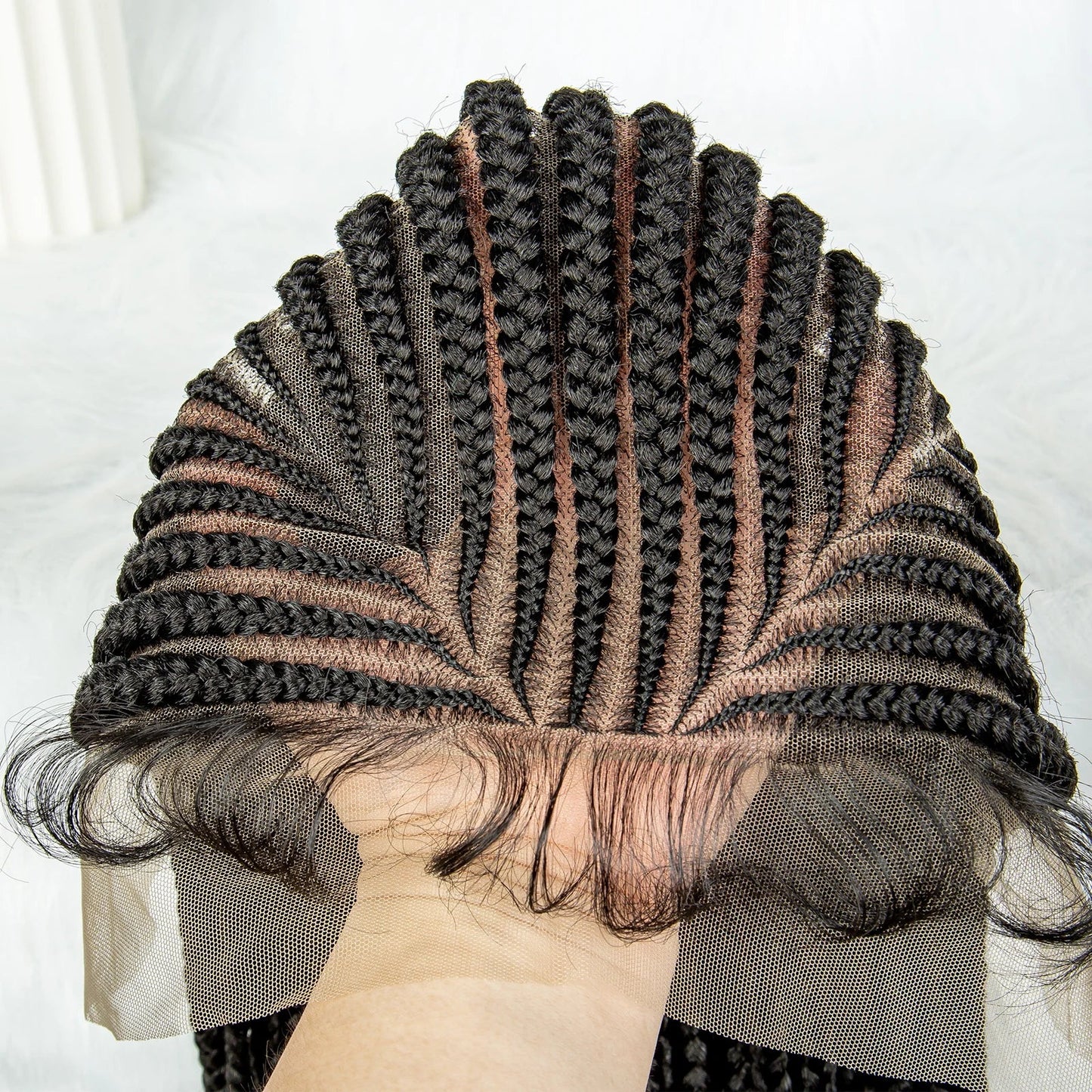Fulani Cornrow Box Braids Wig | Full Lace | Baby Hair | Black Women