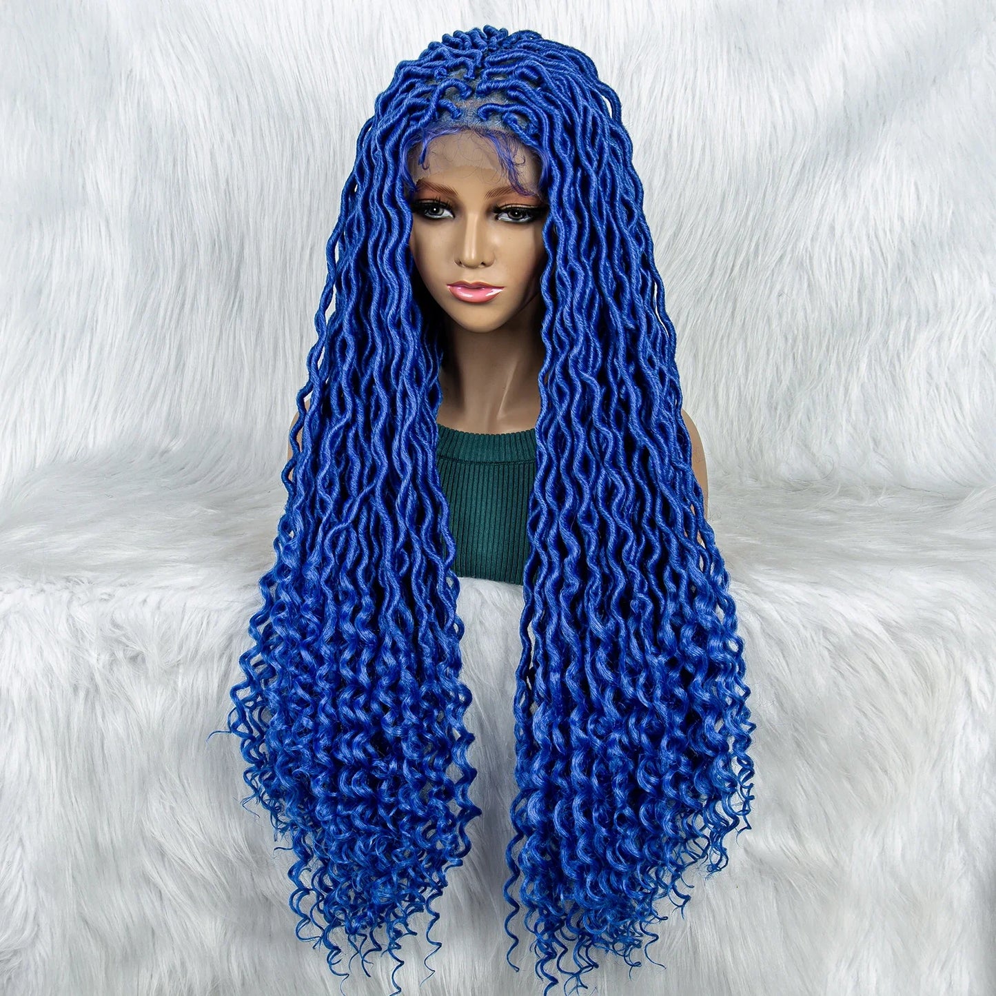 Braided Wig with Lambswool Curls | Transparent Full Lace Front