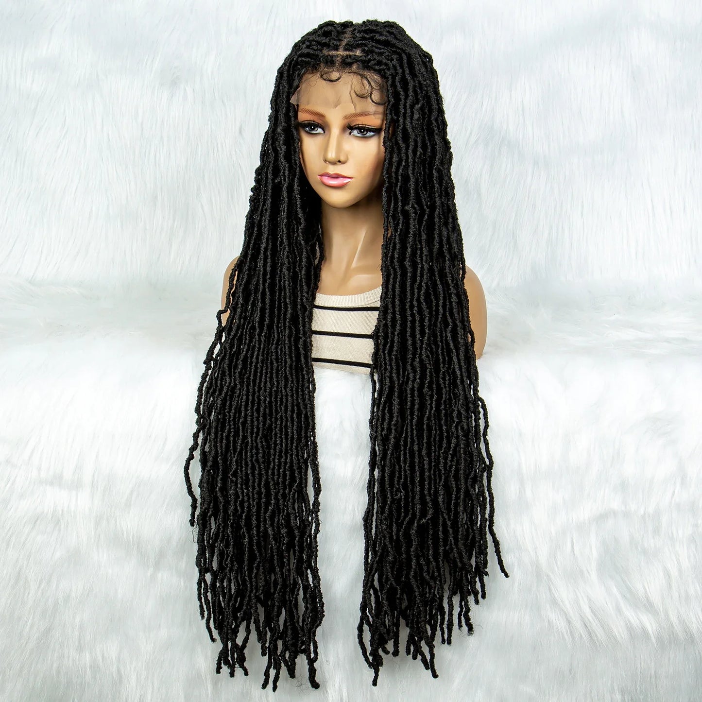 KIMA 36" Colorful Dreadlocks Braids Wig | Full Lace Front & Baby Hair