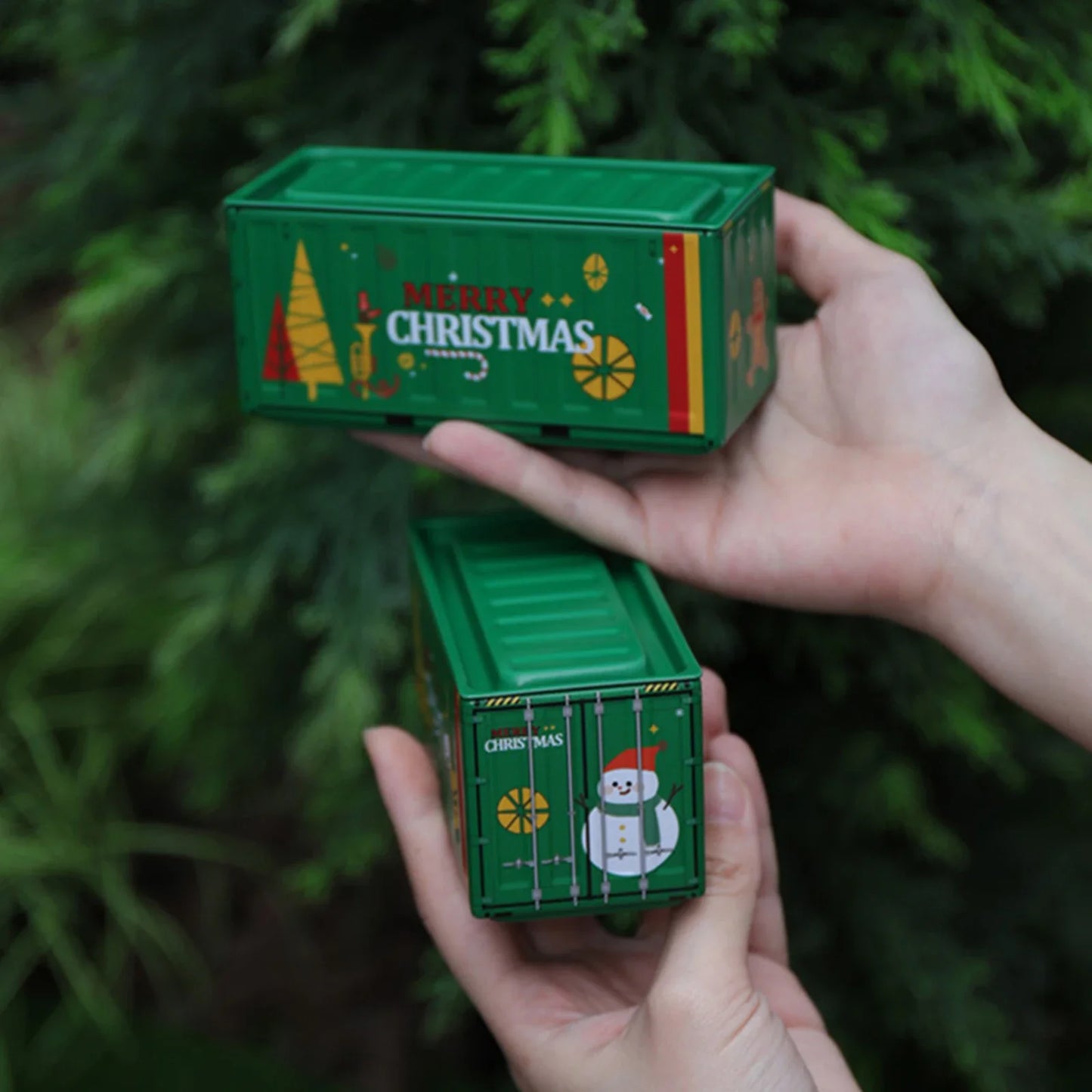 Miniature Storage Iron Box Mini Iron Storage Box Desktop Mini Container Model Creative Decoration Collect Small Item Xmas Gifts
