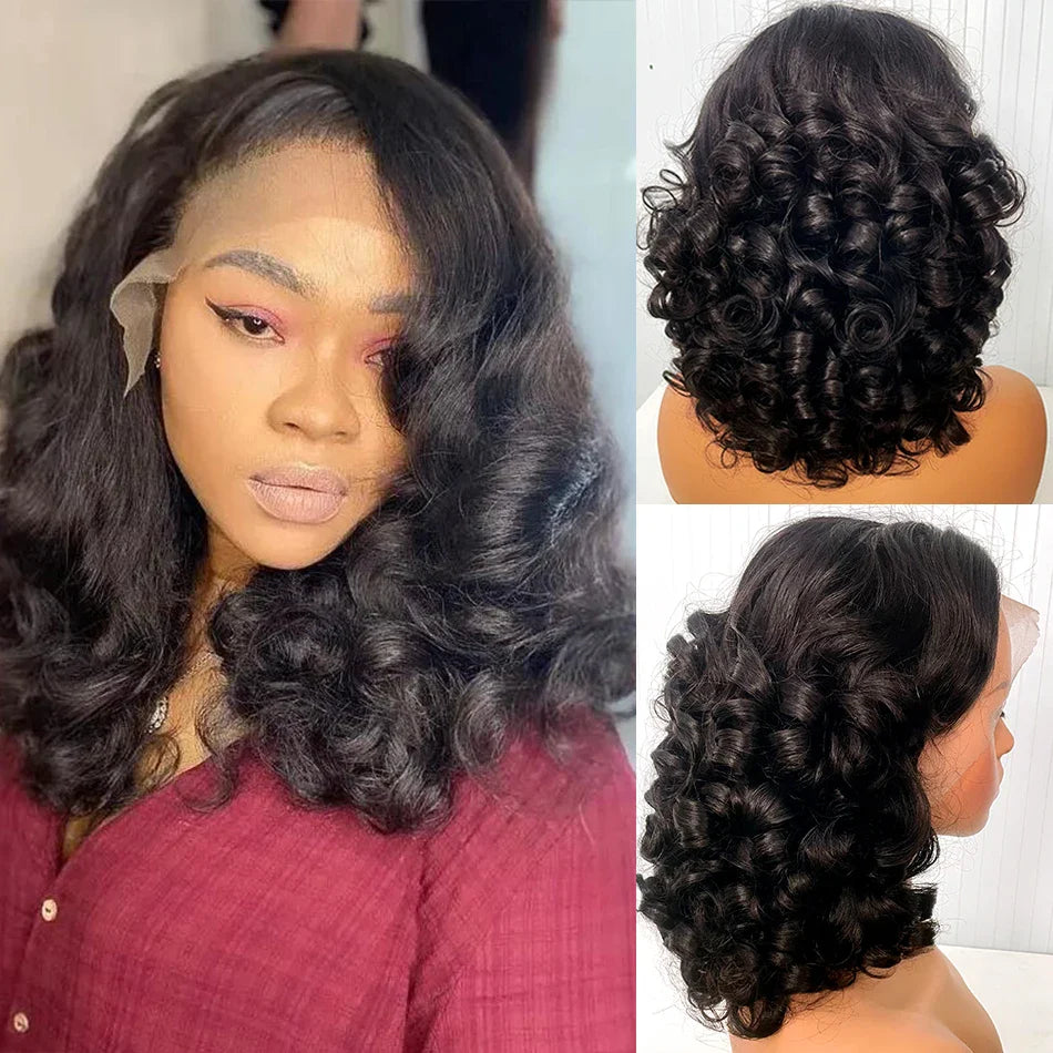 12A Raw Donor Vietnamese Hair 13x4 HD Lace Frontal Wig | 250% Density | Double Drawn | Bouncy Wave | Glueless