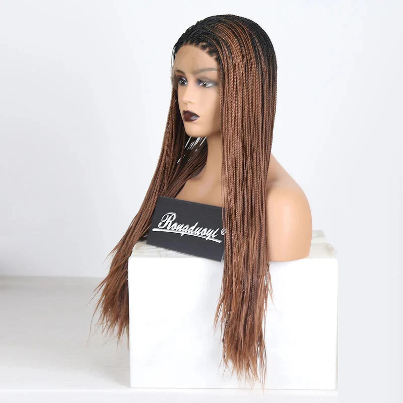 13X4 Lace Wigs for Women | Braided Box Braids Wigs | Synthetic Lace Front Wig | Braiding Wigs Natural Hairline Cosplay