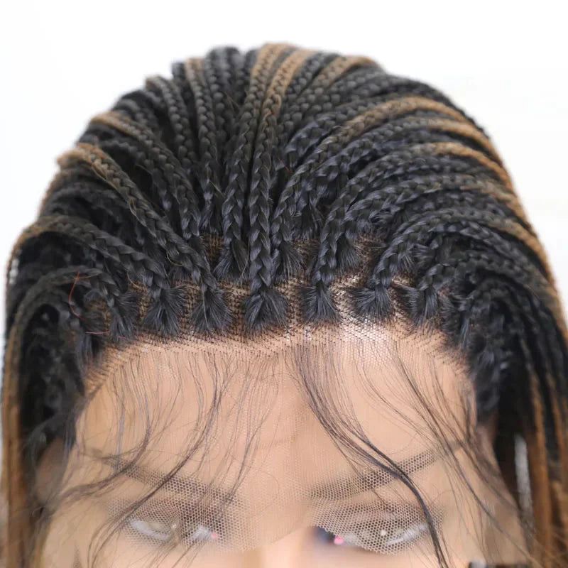 13X4 Lace Wigs for Women | Braided Box Braids Wigs | Synthetic Lace Front Wig | Braiding Wigs Natural Hairline Cosplay