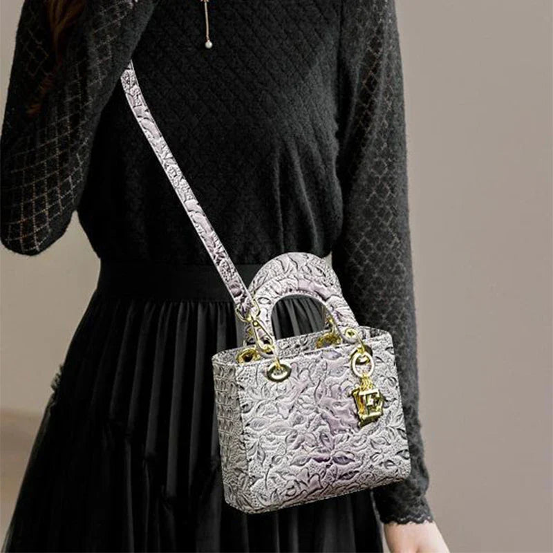 Brand Retro Ladies Handbag | High Quality PU Leather Shoulder Messenger Bag (Large Capacity Simple Commuter Bag for Women)