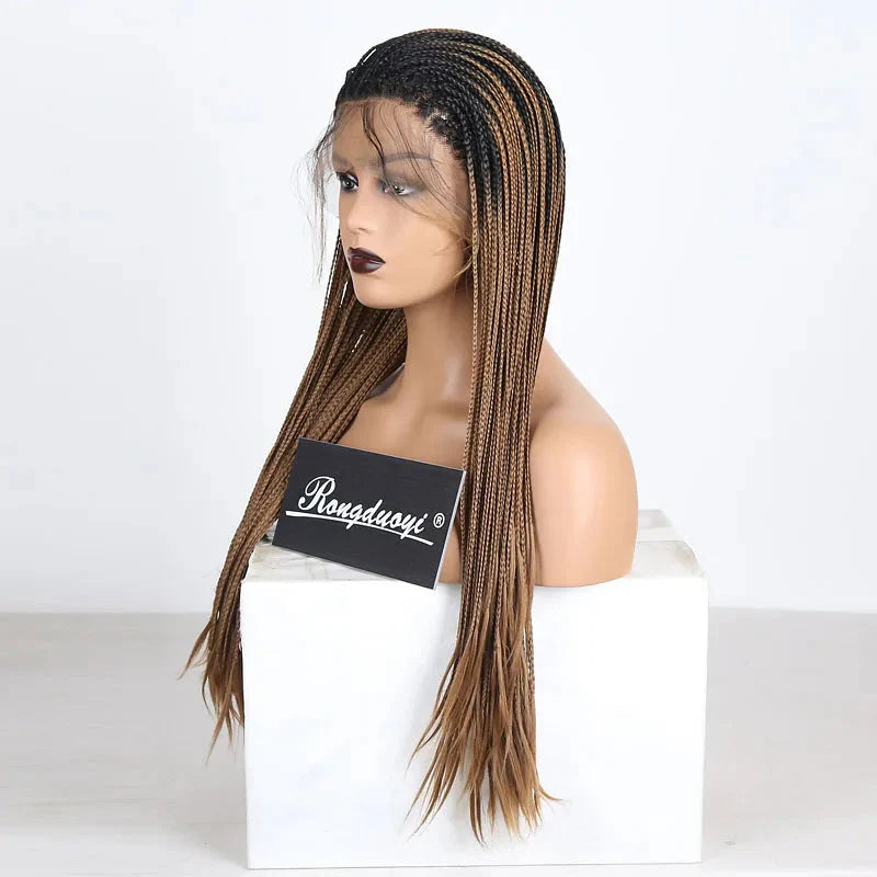 13X4 Lace Wigs for Women | Braided Box Braids Wigs | Synthetic Lace Front Wig | Braiding Wigs Natural Hairline Cosplay