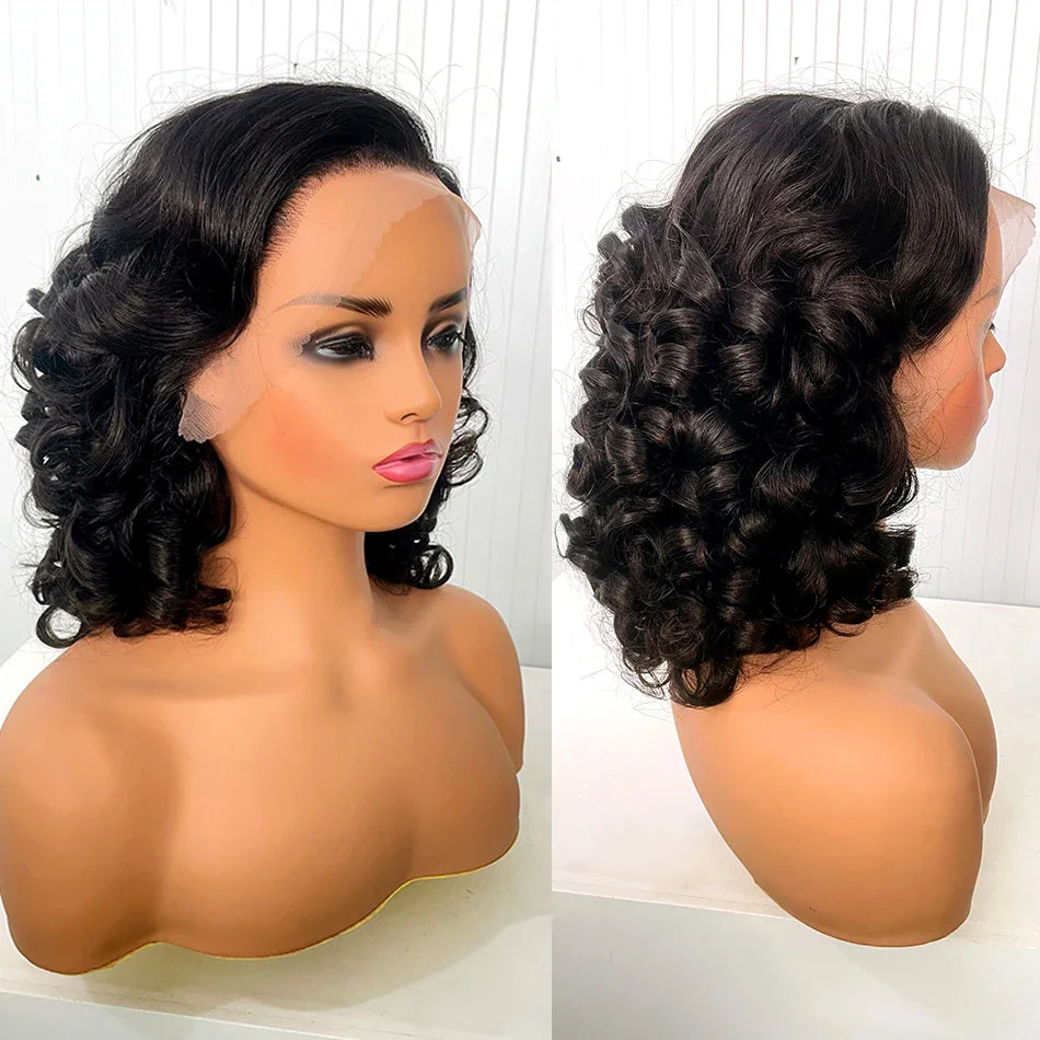 12A Raw Donor Vietnamese Hair 13x4 HD Lace Frontal Wig | 250% Density | Double Drawn | Bouncy Wave | Glueless