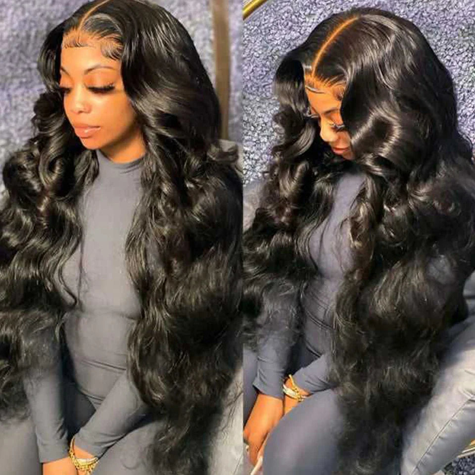 Peruvian Body Wave T-Part Lace Wig | Transparent Human Hair (Glueless, On Sale Clearance)