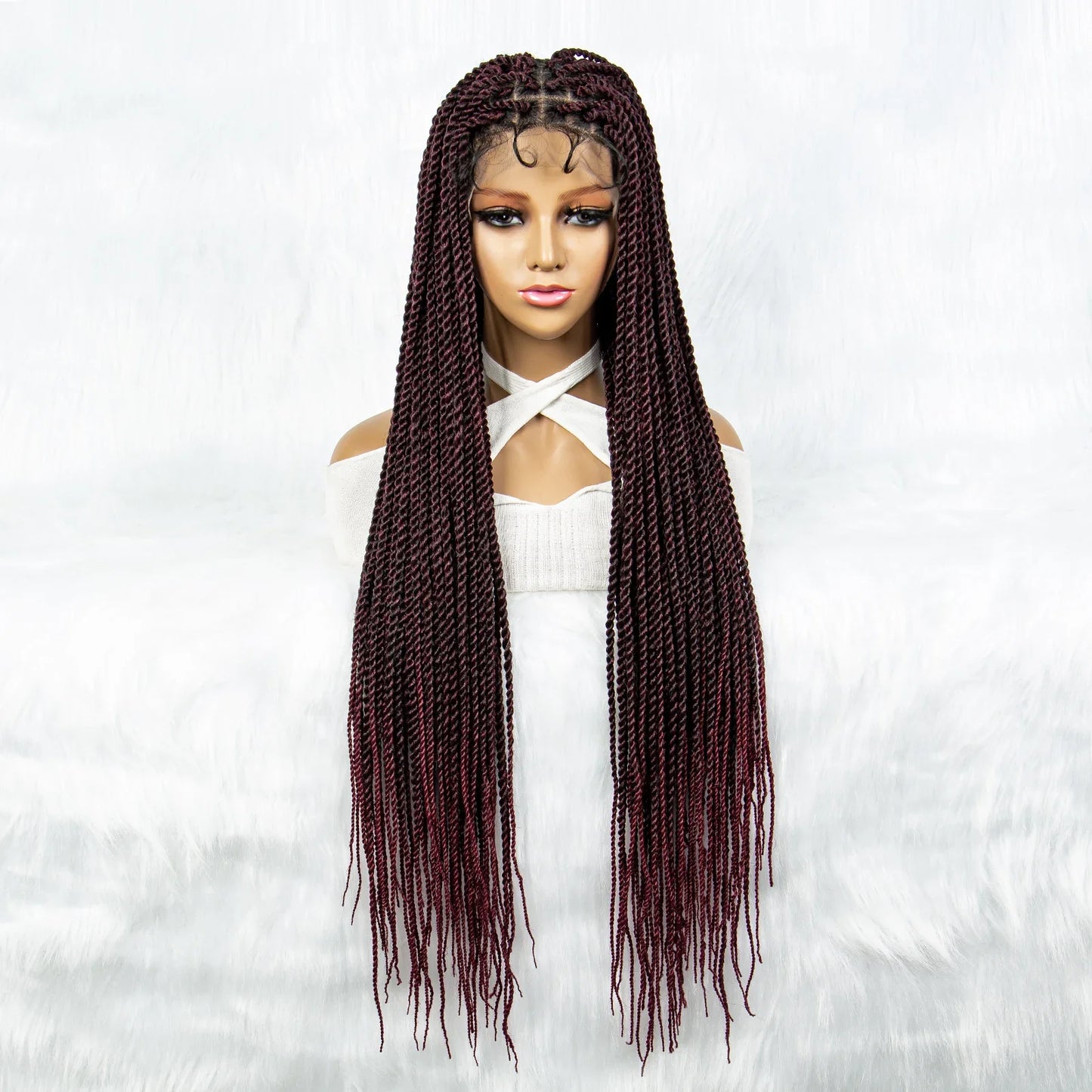 Full Lace Frontal Dreadlocks Wig | Twisted Hair & Baby Hair