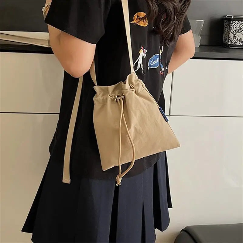 Nylon Crossbody Bag Soft Mini Phone Wallet | Multifunctional Square Shoulder Bag & Canvas Purse Messenger Bag