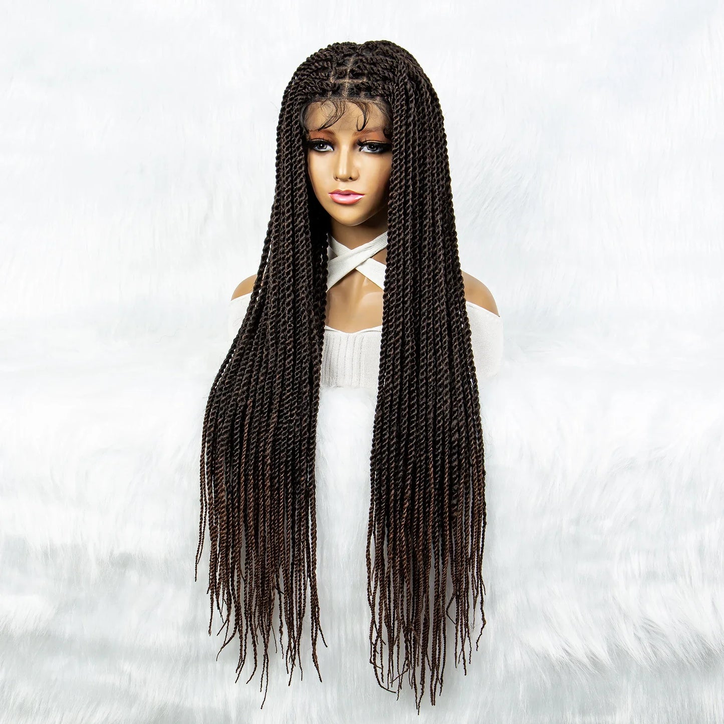 Full Lace Frontal Dreadlocks Wig | Twisted Hair & Baby Hair