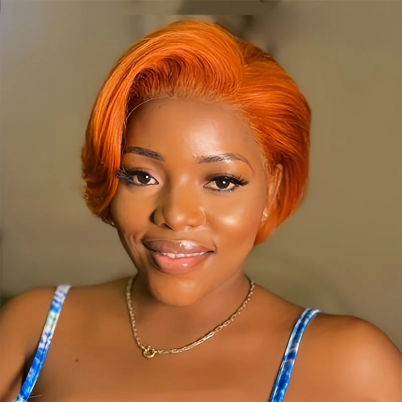 Pixie Cut Human Hair Lace Front Wig | 4x4 HD Closure | Pre-Plucked