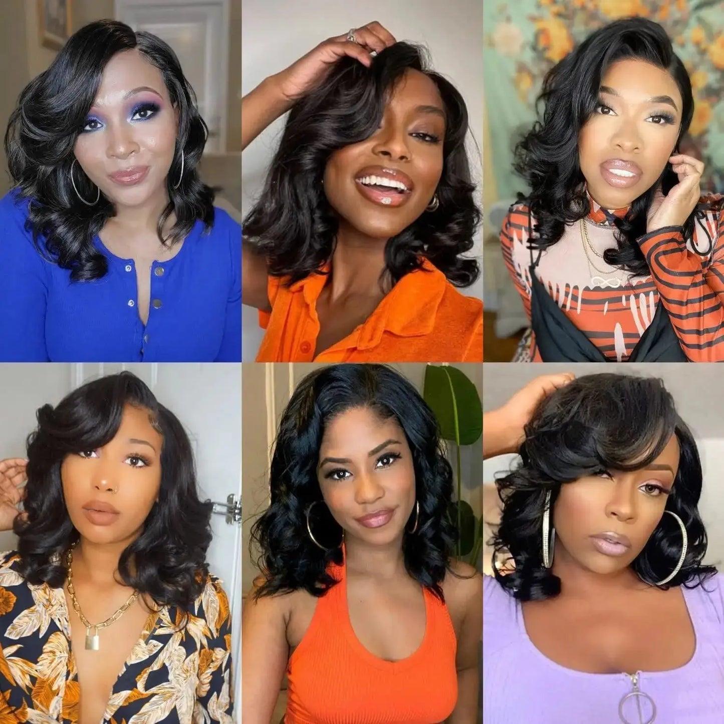 Short Bob | 6X4 | Body Wave Wig | Lace Front | Human Hair | Transparent Lace Closure | Pre-Cut | Pre-Plucked | Glueless | HD | Ready To Wear | Wear and Go
