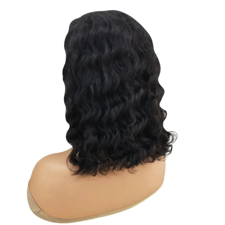 Short Bob | 6X4 | Body Wave Wig | Lace Front | Human Hair | Transparent Lace Closure | Pre-Cut | Pre-Plucked | Glueless | HD | Ready To Wear | Wear and Go