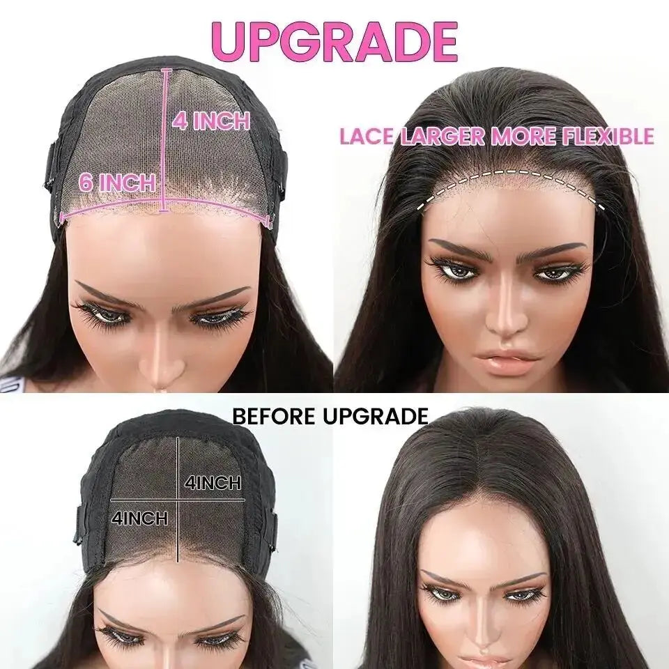 Short Bob | 6X4 | Body Wave Wig | Lace Front | Human Hair | Transparent Lace Closure | Pre-Cut | Pre-Plucked | Glueless | HD | Ready To Wear | Wear and Go