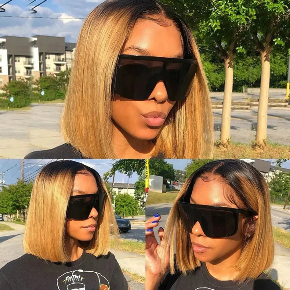 Straight | Short BoB | Lace Front | Human Hair | Glueless | Brazilian | Ready to Wear