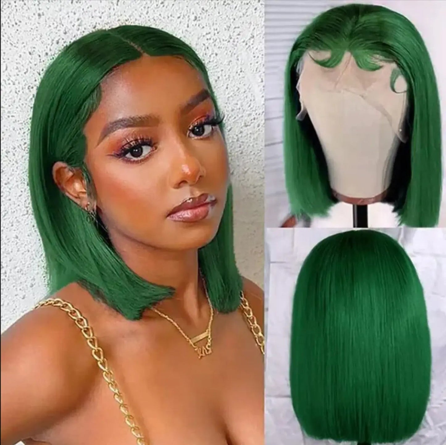Straight | Short BoB | Lace Front | Human Hair | Glueless | Brazilian | Ready to Wear