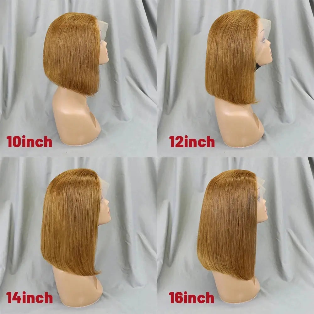 Straight | Short BoB | Lace Front | Human Hair | Glueless | Brazilian | Ready to Wear