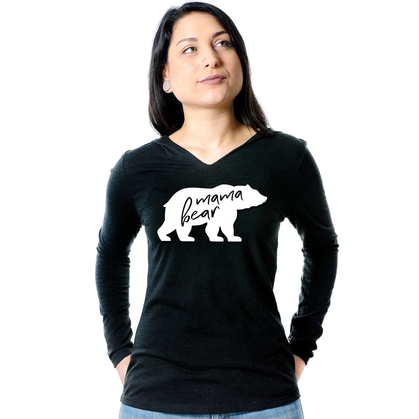Mama Bear Tapered Long Sleeve Hoodie