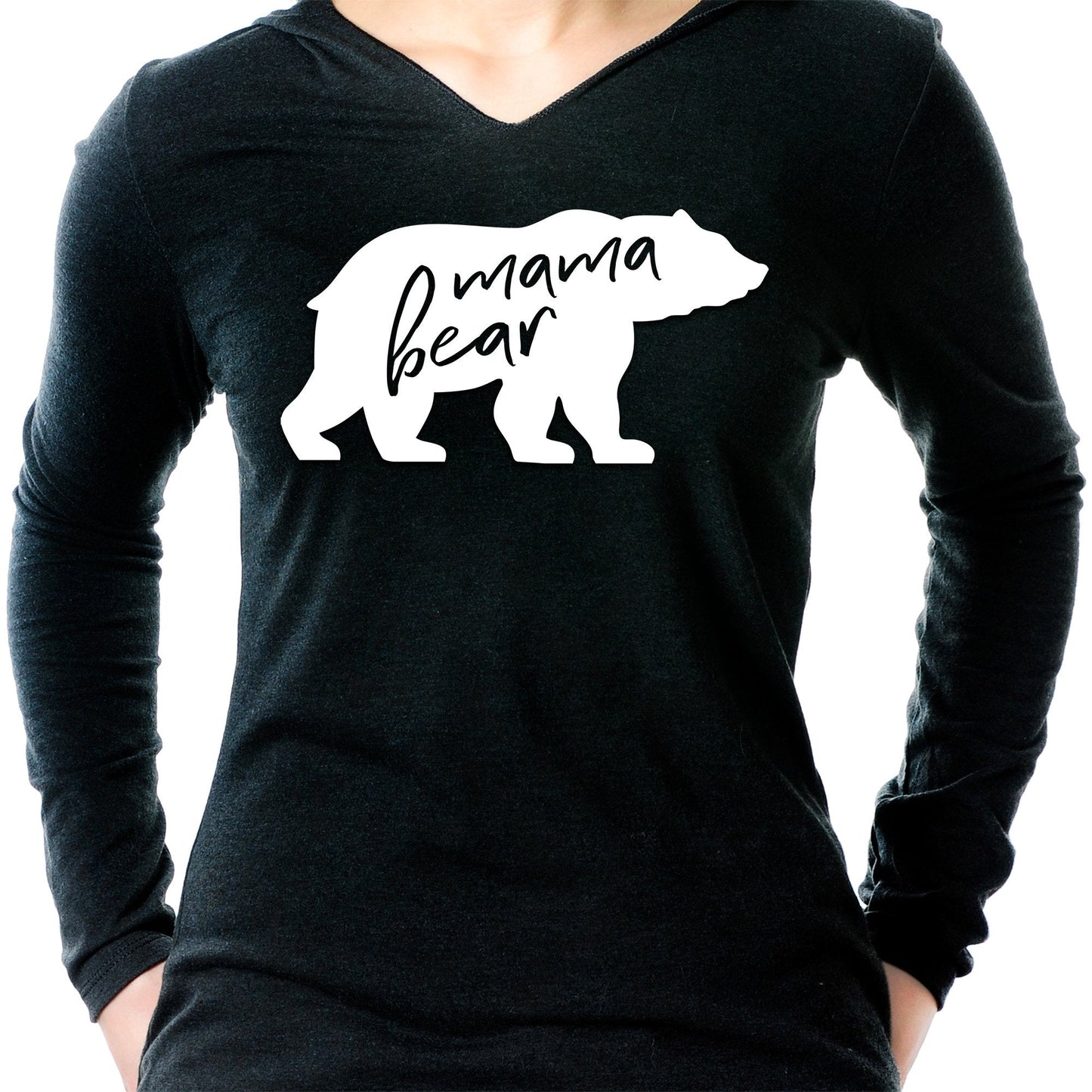 Mama Bear Tapered Long Sleeve Hoodie