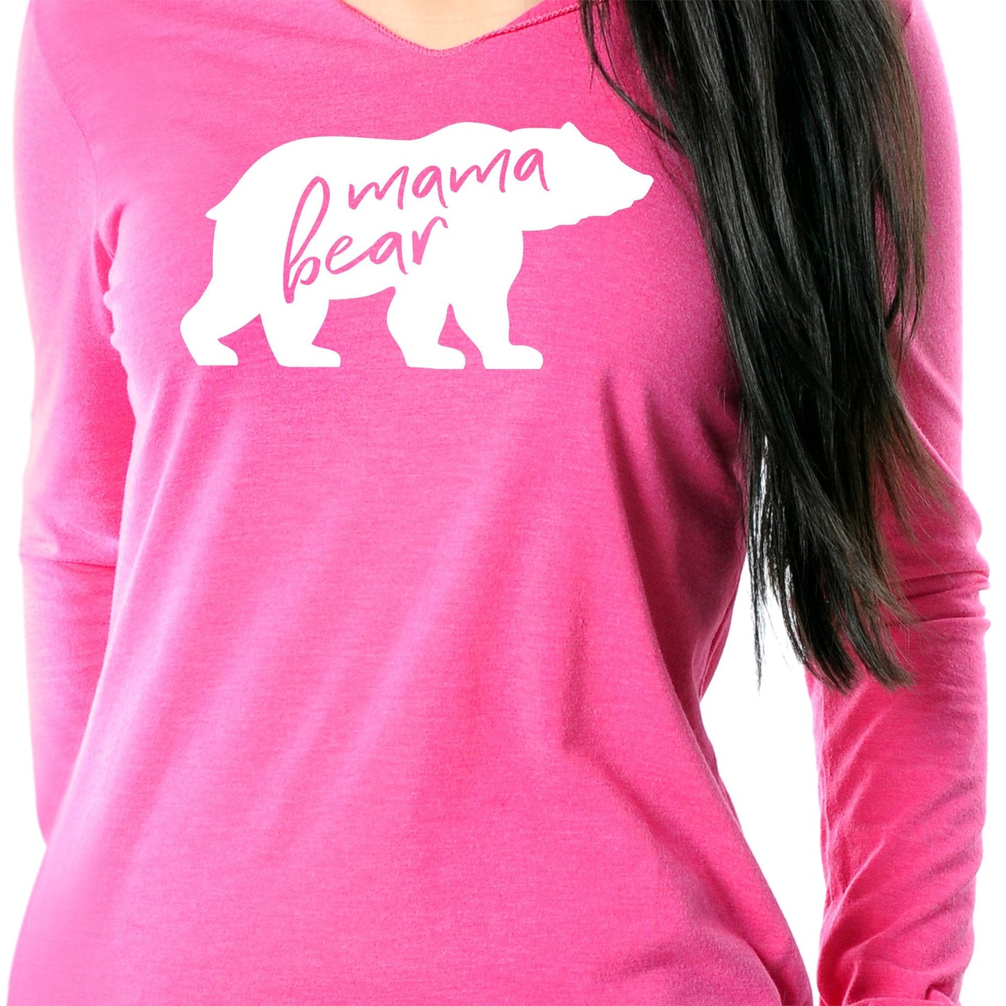 Mama Bear Tapered Long Sleeve Hoodie