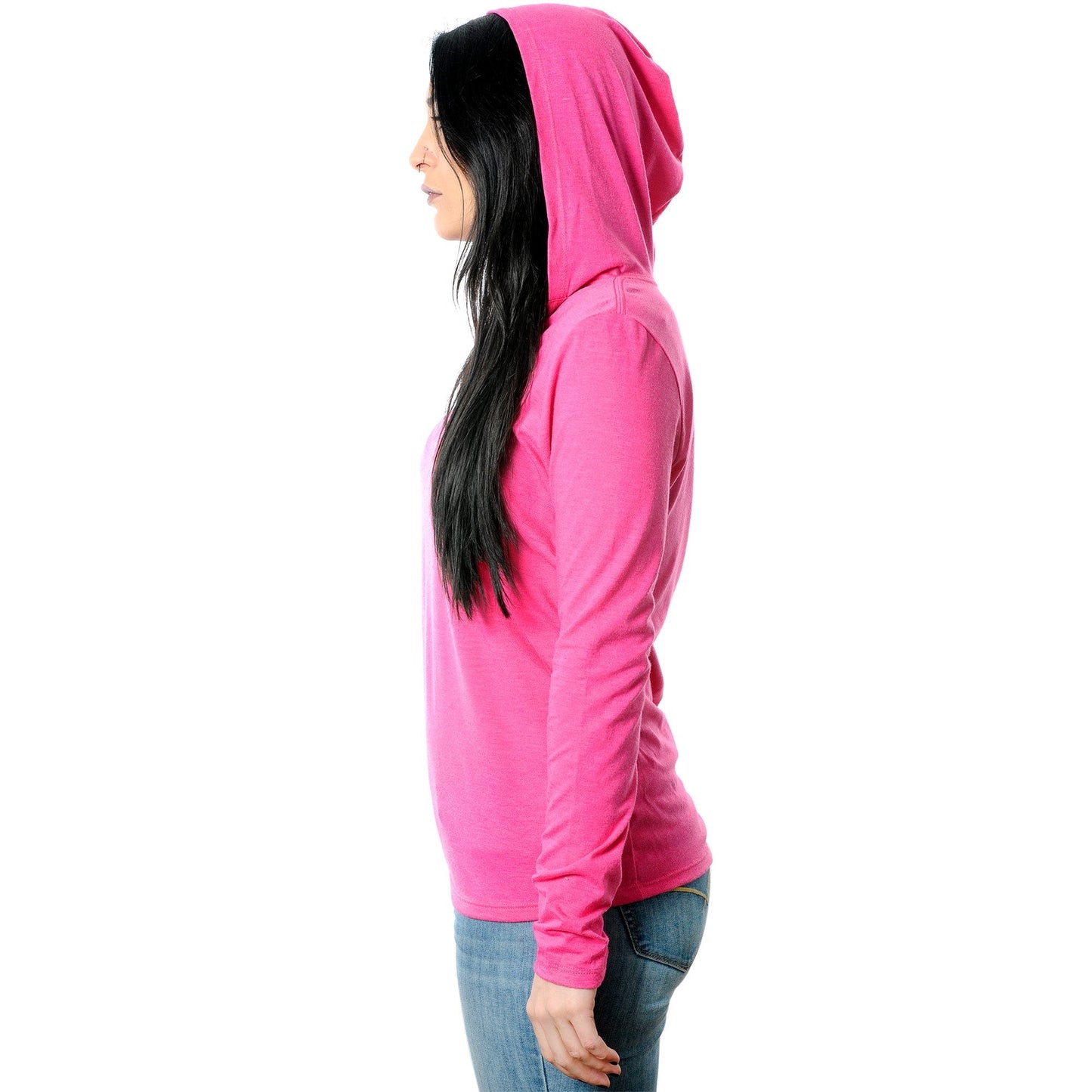 Peace Love & Piercings Black Tapered Long Sleeve Hoodie