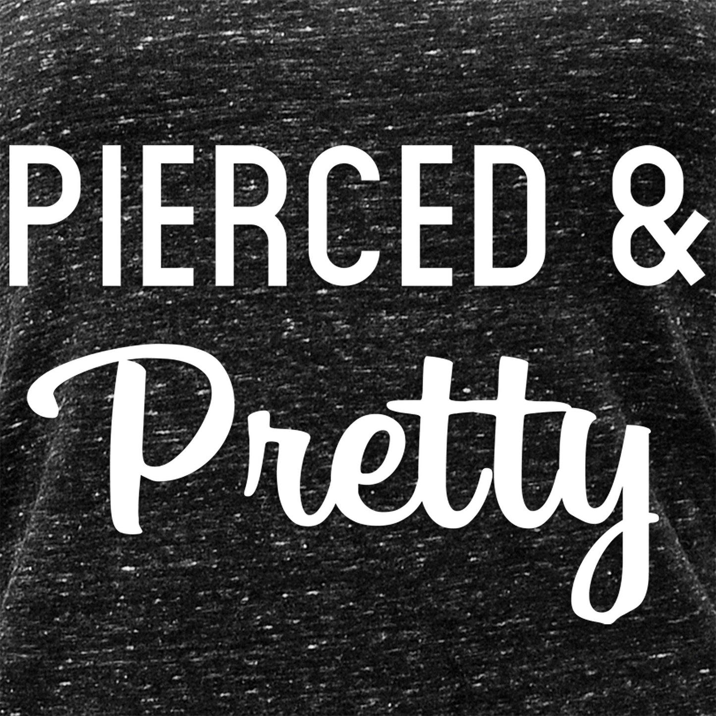 Pierced & Pretty Black Gray Cosmic Twist Back Tank Top