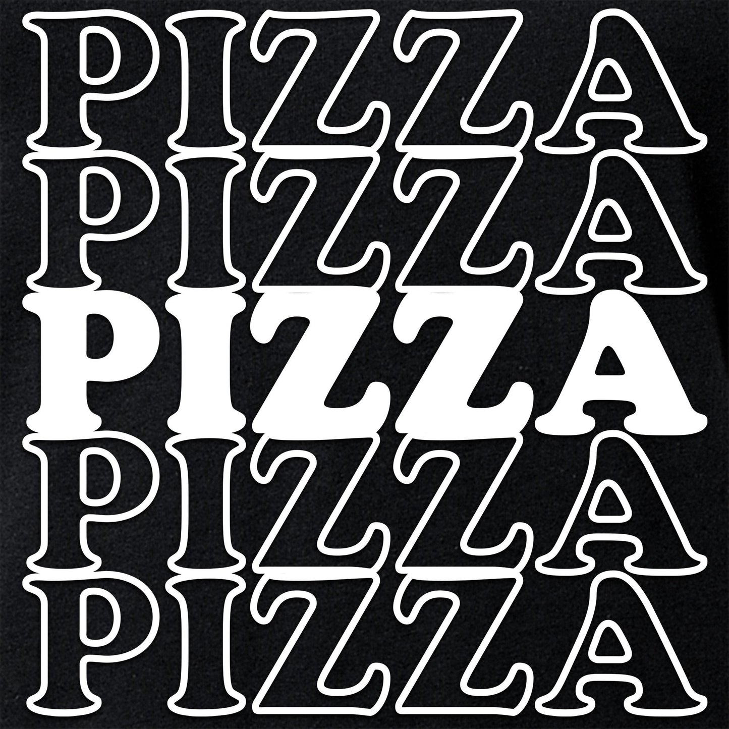 Pizza Pizza Pizza Pizza Pizza Tapered V-Neck Tee Shirt