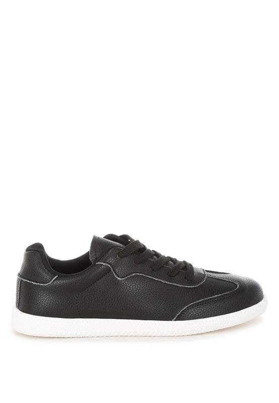 Bostonia Real Leather Casual Sneakers