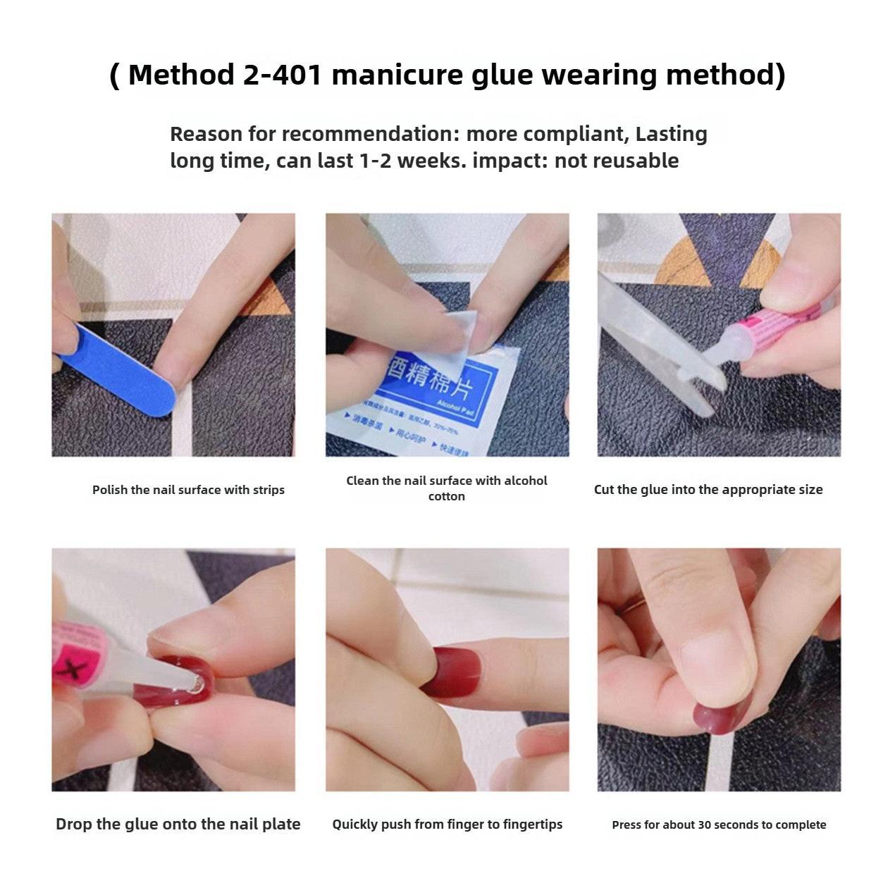 1048- Handmade press on nails fake nails removable Handmade Drawing Nails