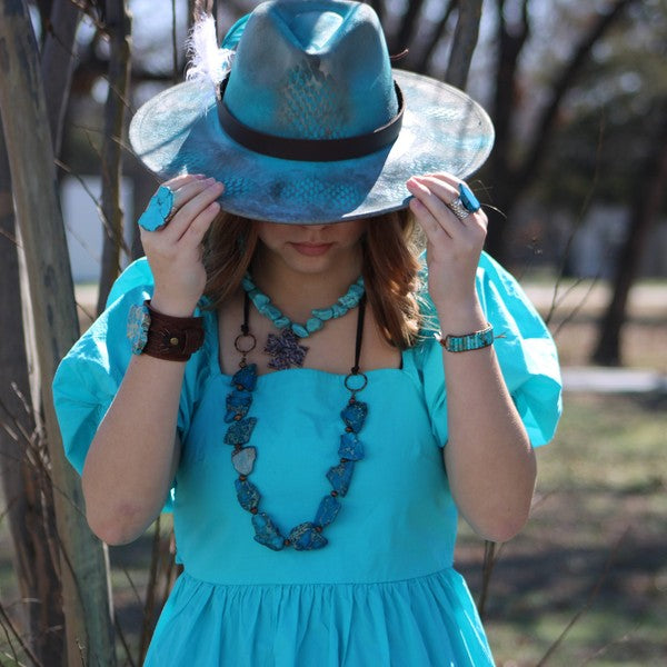 Blue Regalite Chunky Ring