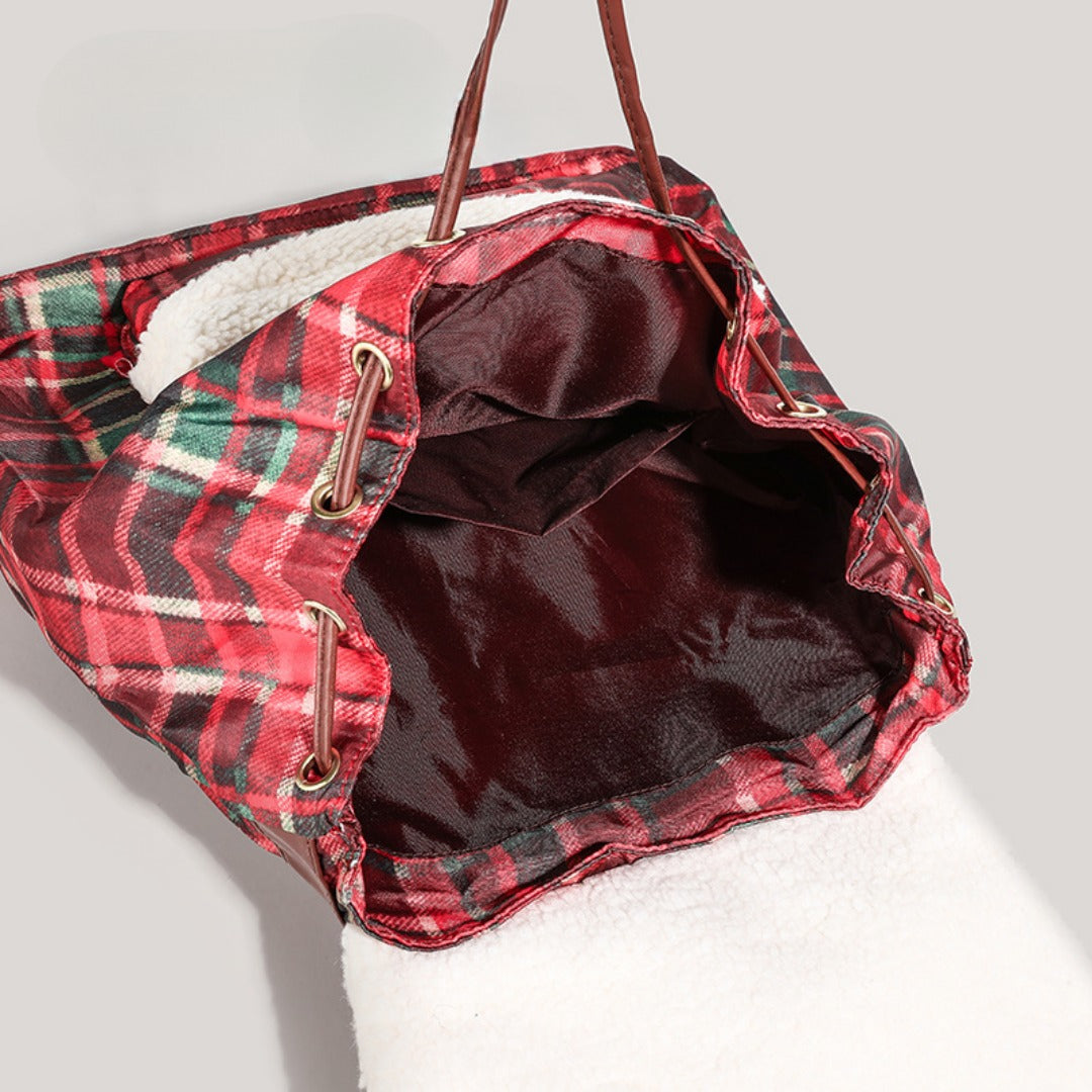 Toddler purse, cute bear backpack, autumn and winter plush backpack purse for girls, day gift christmas backpack small