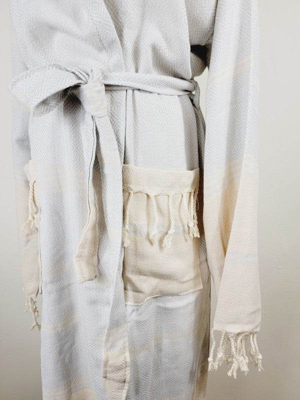 Unisex Robe, Beach or spa Robe with pockets - Ligh